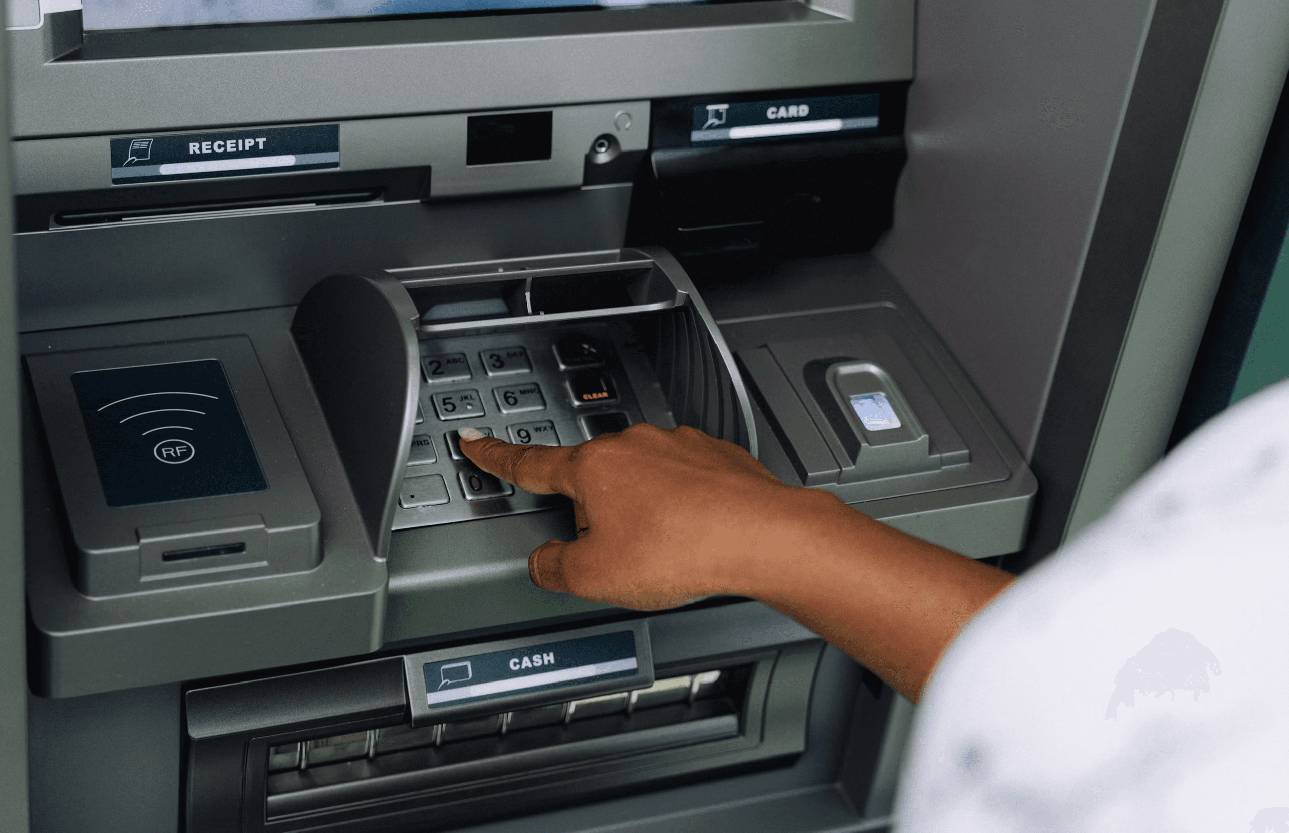 A modernized Citi ATM in a real-world setting, showing the redesigned interface in context
