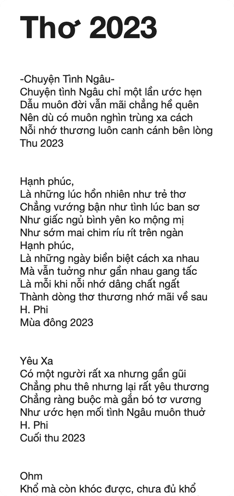 Handwritten poem my dad wrote in 2023