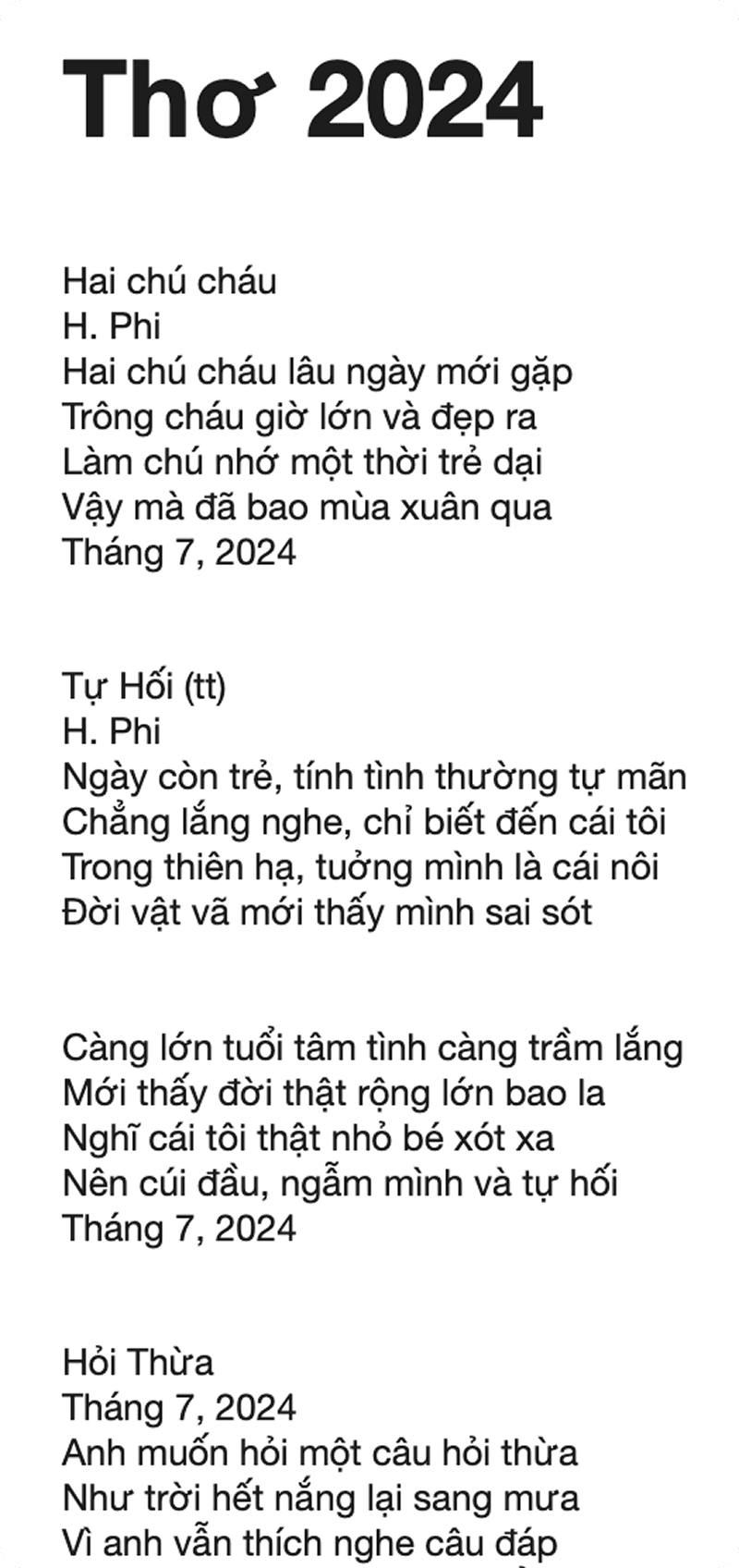 Handwritten poem my dad wrote in 2024