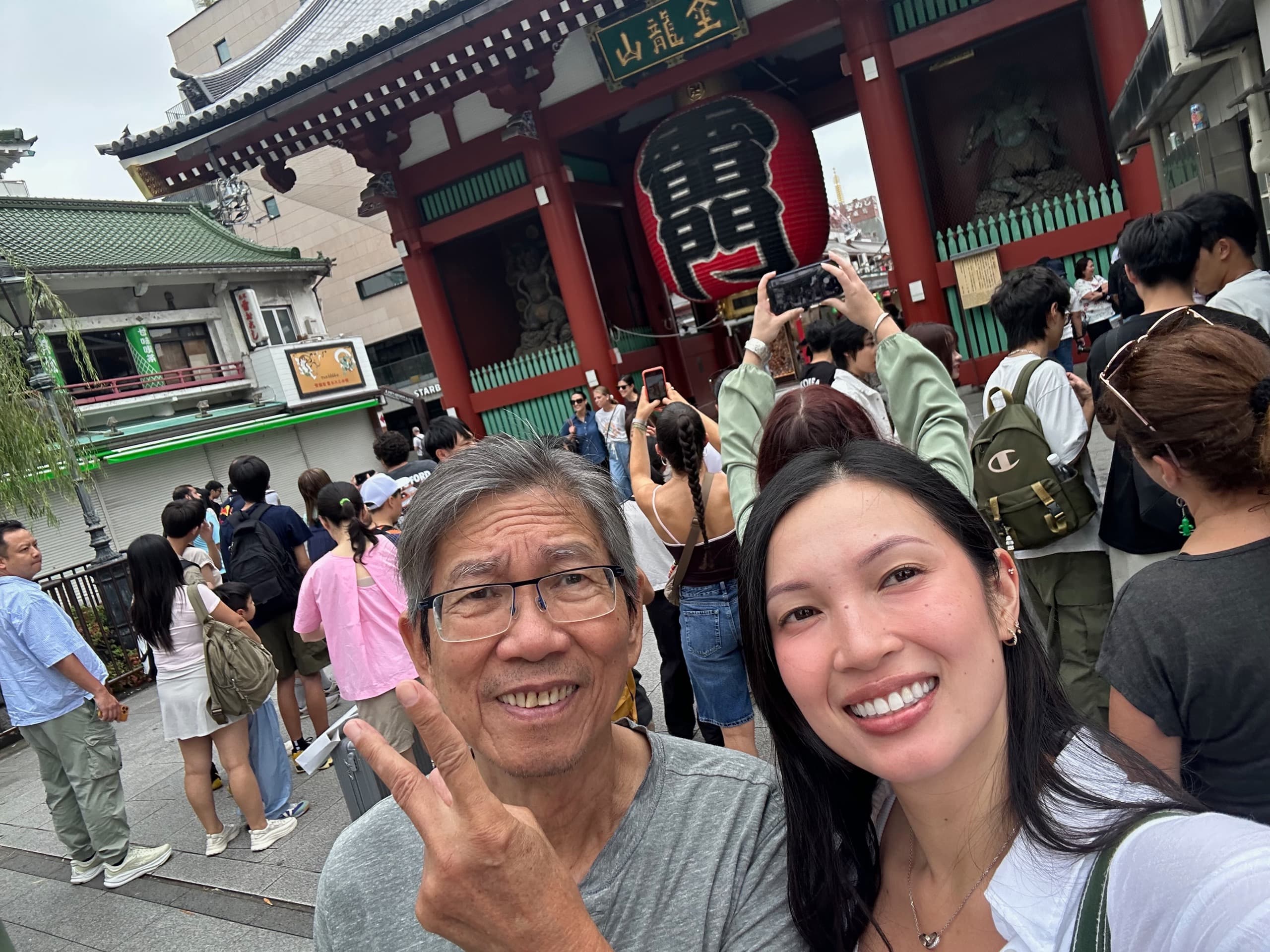 My dad and me on a trip abroad